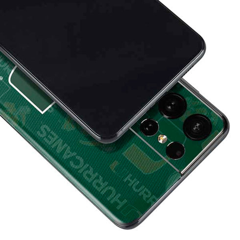 University of Miami U Hurricanes Galaxy S21 Ultra 5G Skin